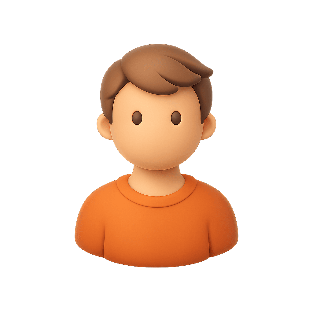 3D user icon