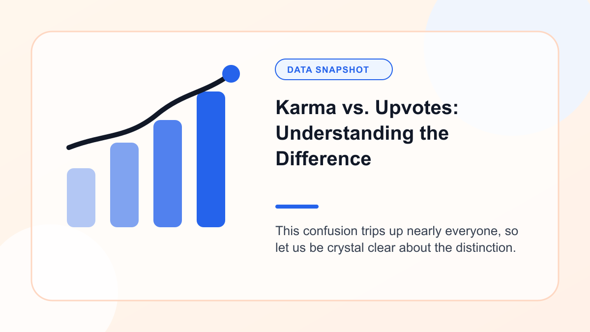 Chart showing karma vs. Upvotes: Understanding the Difference