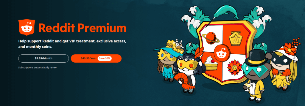 Reddit Premium Subscription