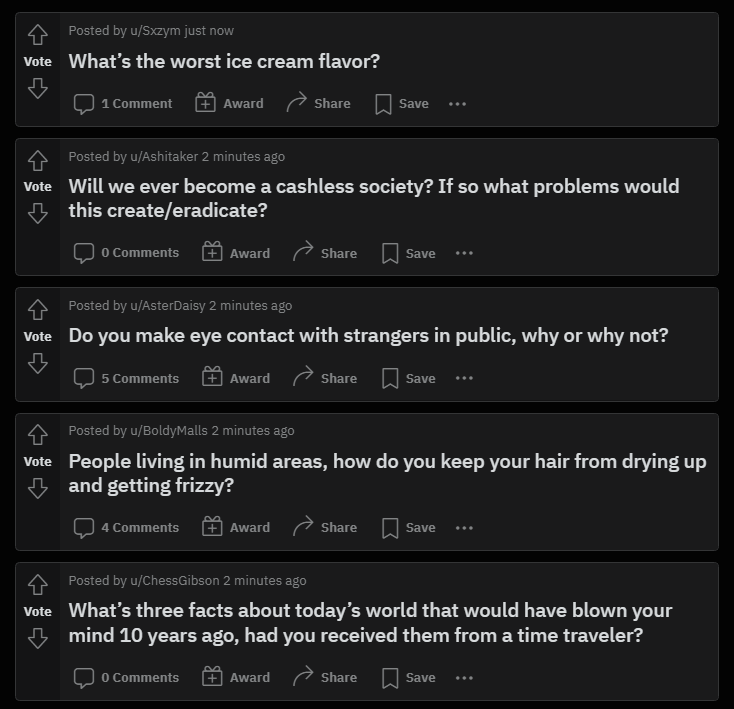 new askreddit posts