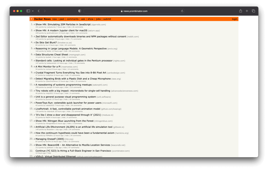 hacker news